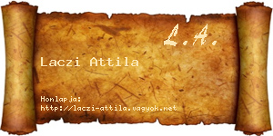 Laczi Attila névjegykártya