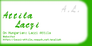 attila laczi business card